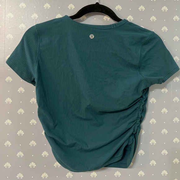 All It Takes Ribbed Nulu T-Shirt Storm Teal - Picture 2 of 3